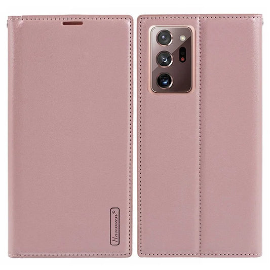 HANMAN Minuo Series For Samsung Galaxy Note20 Ultra 5G / Note20 Ultra Case PU Leather Phone Cover