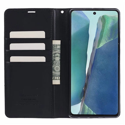 HANMAN Minuo Series For Samsung Galaxy Note20 / Note20 5G Case PU Leather Phone Cover