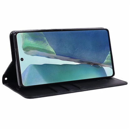HANMAN Minuo Series For Samsung Galaxy Note20 / Note20 5G Case PU Leather Phone Cover