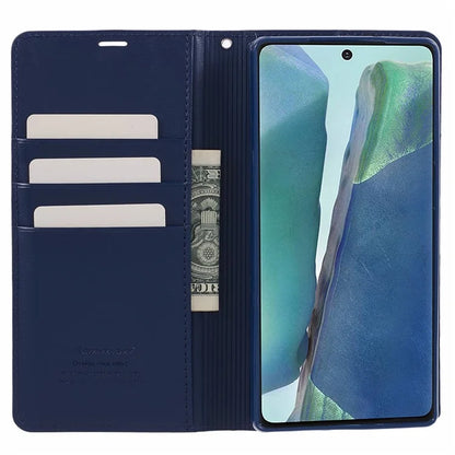 HANMAN Minuo Series For Samsung Galaxy Note20 / Note20 5G Case PU Leather Phone Cover