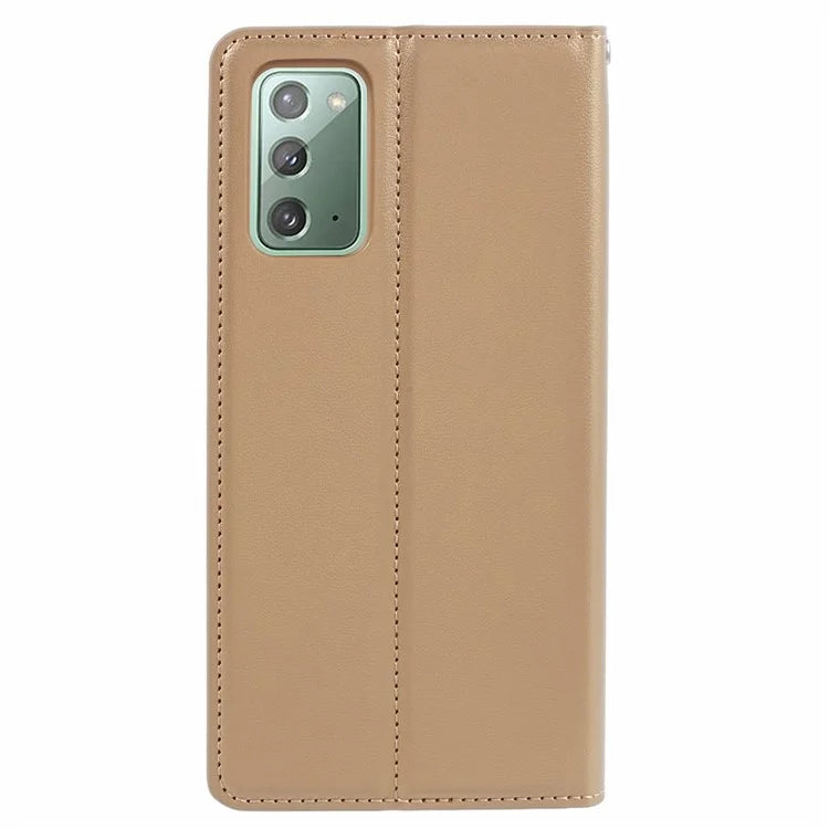 HANMAN Minuo Series For Samsung Galaxy Note20 / Note20 5G Case PU Leather Phone Cover