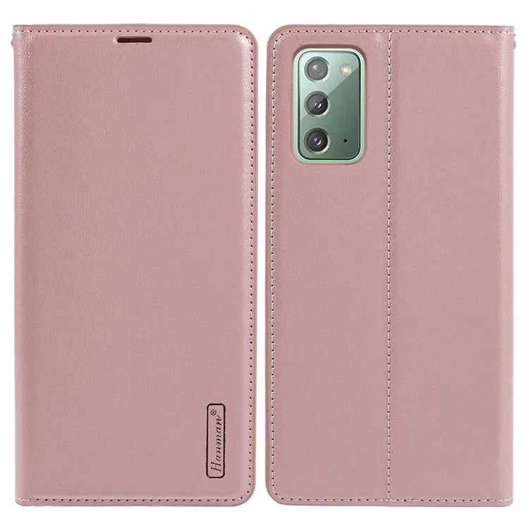 HANMAN Minuo Series For Samsung Galaxy Note20 / Note20 5G Case PU Leather Phone Cover