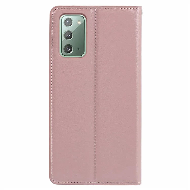 HANMAN Minuo Series For Samsung Galaxy Note20 / Note20 5G Case PU Leather Phone Cover