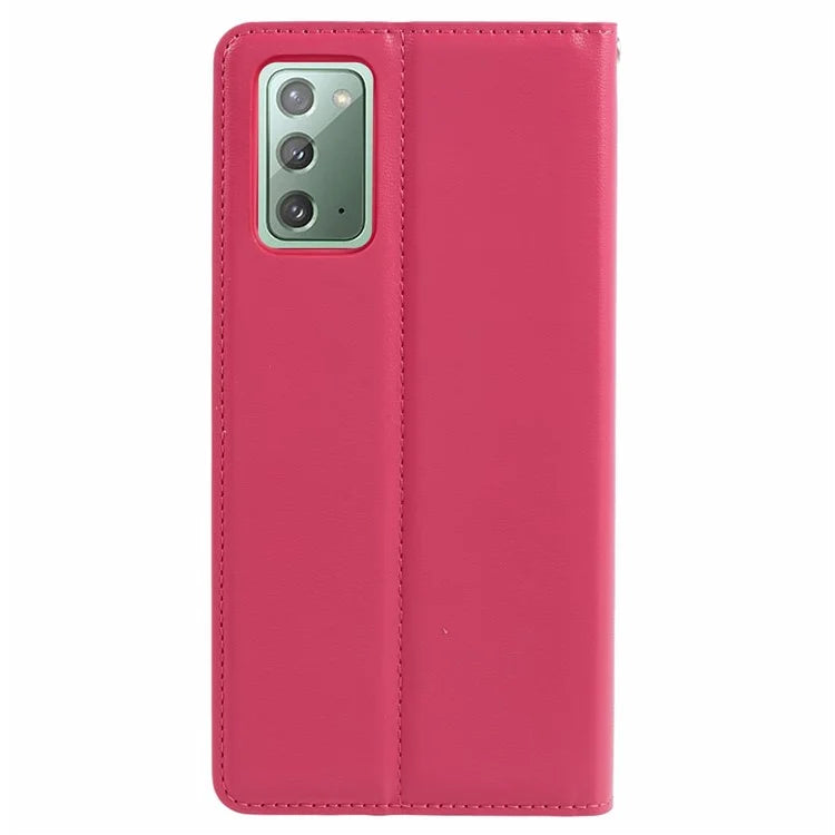 HANMAN Minuo Series For Samsung Galaxy Note20 / Note20 5G Case PU Leather Phone Cover