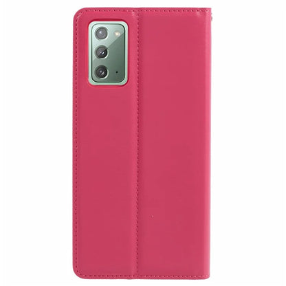 HANMAN Minuo Series For Samsung Galaxy Note20 / Note20 5G Case PU Leather Phone Cover