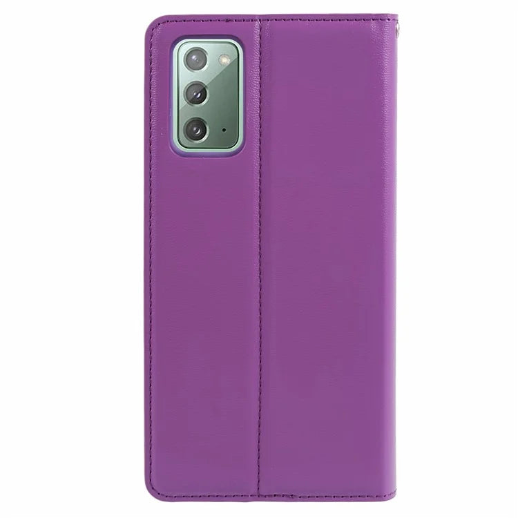 HANMAN Minuo Series For Samsung Galaxy Note20 / Note20 5G Case PU Leather Phone Cover