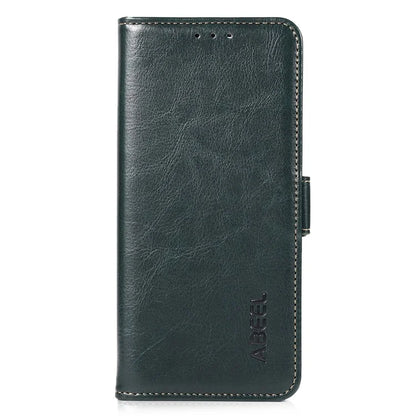 ABEEL For Samsung Galaxy S24+ Case PU Leather Phone Cover Shell Crazy Horse Texture Wallet