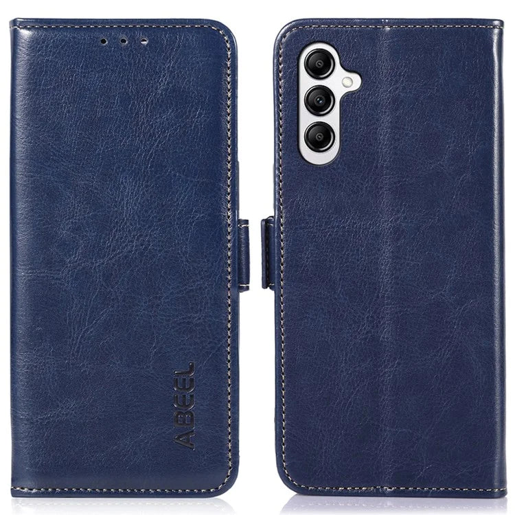 ABEEL For Samsung Galaxy S24+ Case PU Leather Phone Cover Shell Crazy Horse Texture Wallet