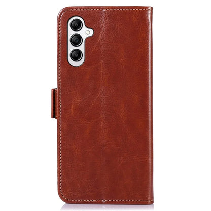 ABEEL For Samsung Galaxy S24+ Case PU Leather Phone Cover Shell Crazy Horse Texture Wallet