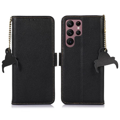 For Samsung Galaxy S24 Ultra Case RFID Blocking Wallet Stand Cell Phone Cover