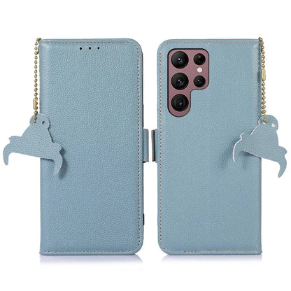 For Samsung Galaxy S24 Ultra Case RFID Blocking Wallet Stand Cell Phone Cover