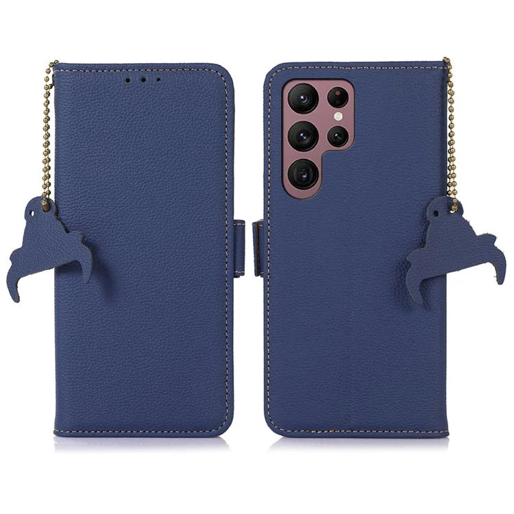 For Samsung Galaxy S24 Ultra Case RFID Blocking Wallet Stand Cell Phone Cover