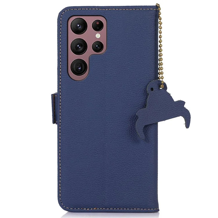 For Samsung Galaxy S24 Ultra Case RFID Blocking Wallet Stand Cell Phone Cover