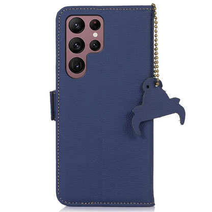 For Samsung Galaxy S24 Ultra Case RFID Blocking Wallet Stand Cell Phone Cover
