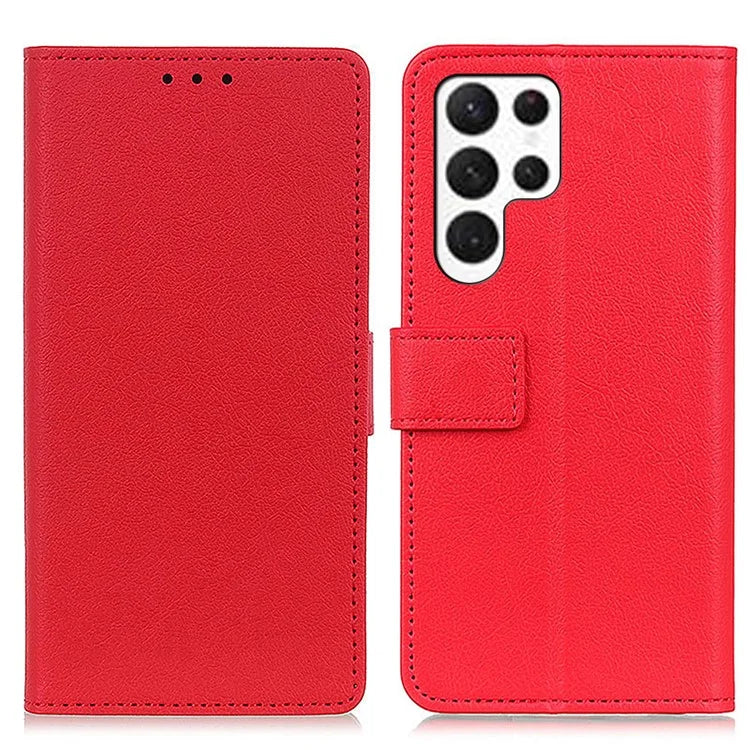 For Samsung Galaxy S24 Ultra Case PU Leather Phone Cover with Wallet Stand Function