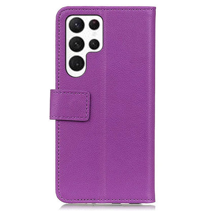 For Samsung Galaxy S24 Ultra Case PU Leather Phone Cover with Wallet Stand Function