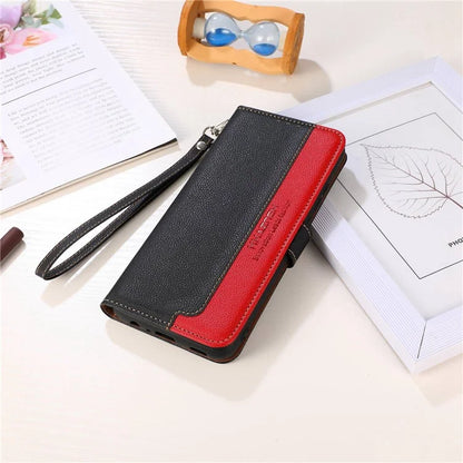 KHAZNEH For Samsung Galaxy S24+ Case PU Leather Shell RFID Blocking Wallet Mobile Phone Cover