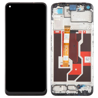 For Realme 9i 4G Grade B LCD Screen and Digitizer Assembly + Frame Replacement Part (without Logo)