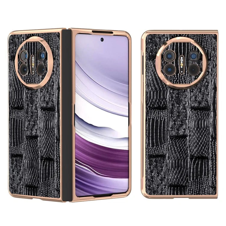 For Huawei Mate X5 Case Mahjong Texture Electroplated Phone Cover
