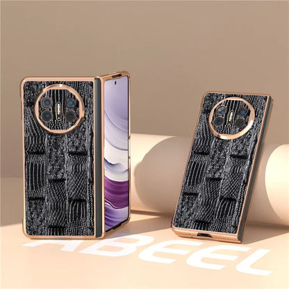 For Huawei Mate X5 Case Mahjong Texture Electroplated Phone Cover