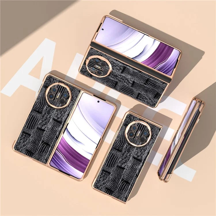 For Huawei Mate X5 Case Mahjong Texture Electroplated Phone Cover