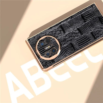 For Huawei Mate X5 Case Mahjong Texture Electroplated Phone Cover