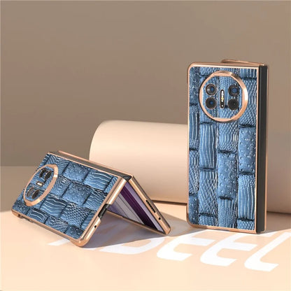 For Huawei Mate X5 Case Mahjong Texture Electroplated Phone Cover