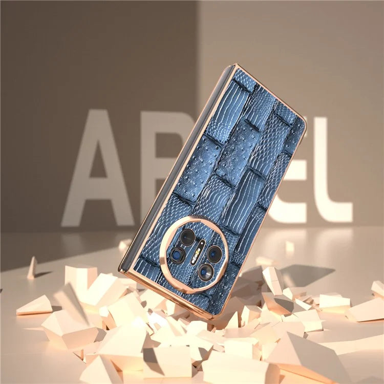 For Huawei Mate X5 Case Mahjong Texture Electroplated Phone Cover