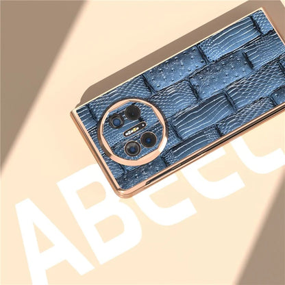 For Huawei Mate X5 Case Mahjong Texture Electroplated Phone Cover