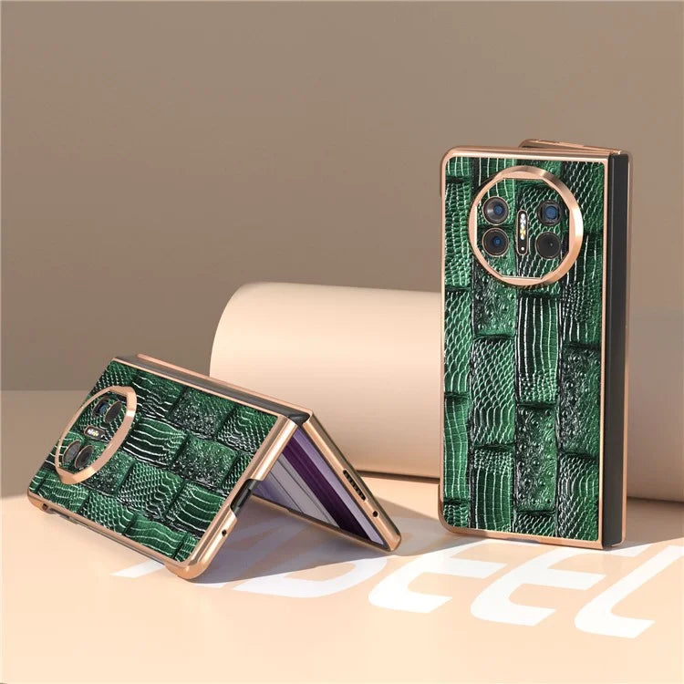 For Huawei Mate X5 Case Mahjong Texture Electroplated Phone Cover