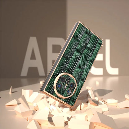 For Huawei Mate X5 Case Mahjong Texture Electroplated Phone Cover