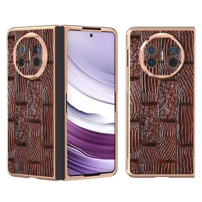 For Huawei Mate X5 Case Mahjong Texture Electroplated Phone Cover