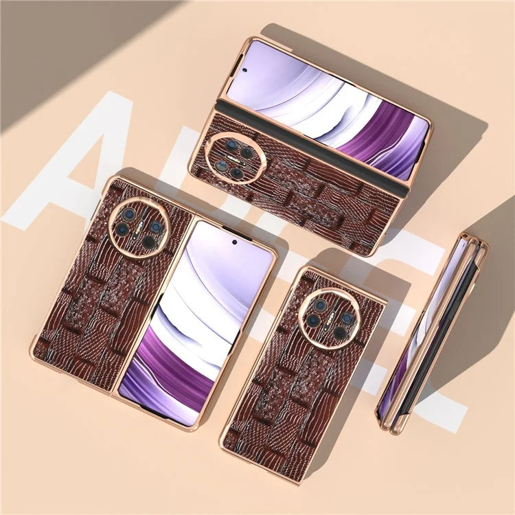 For Huawei Mate X5 Case Mahjong Texture Electroplated Phone Cover