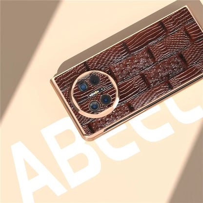 For Huawei Mate X5 Case Mahjong Texture Electroplated Phone Cover