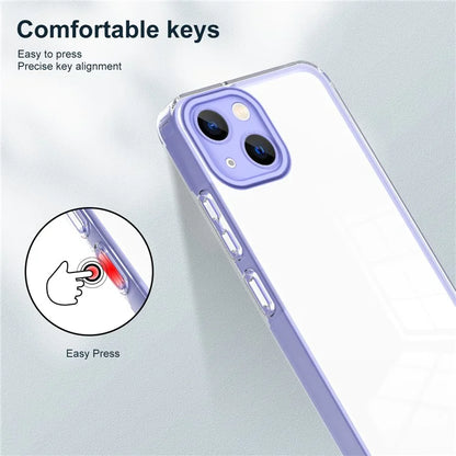 For iPhone 15 Case TPU+PC Clear Back Lens Protection Cellphone Cover