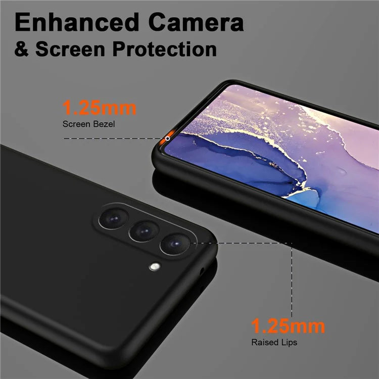 For Samsung Galaxy S23 FE Case Rubberized 2.2mm TPU Shock-absorbing Phone Cover