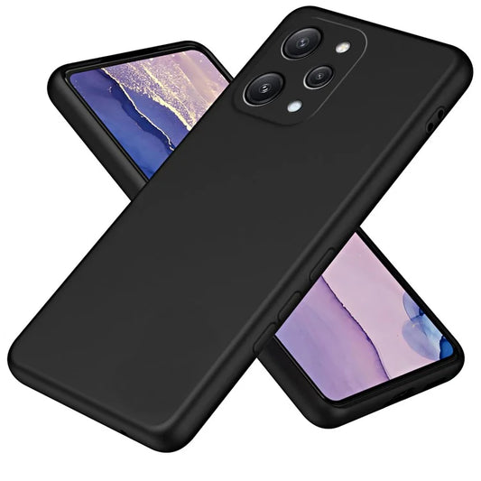 For Xiaomi Redmi 12 4G Cover Fiber Lining Anti-collision 2.2mm TPU Phone Case