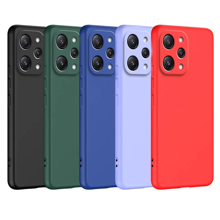 For Xiaomi Redmi 12 4G Cover Fiber Lining Anti-collision 2.2mm TPU Phone Case