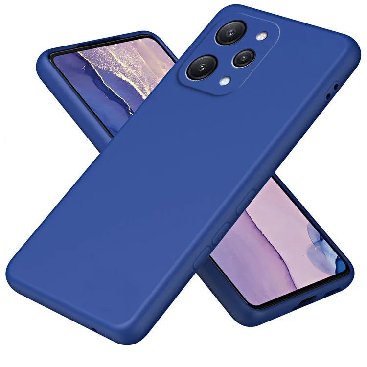 For Xiaomi Redmi 12 4G Cover Fiber Lining Anti-collision 2.2mm TPU Phone Case