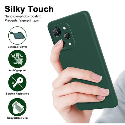 For Xiaomi Redmi 12 4G Cover Fiber Lining Anti-collision 2.2mm TPU Phone Case