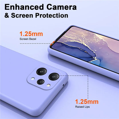 For Xiaomi Redmi 12 4G Cover Fiber Lining Anti-collision 2.2mm TPU Phone Case