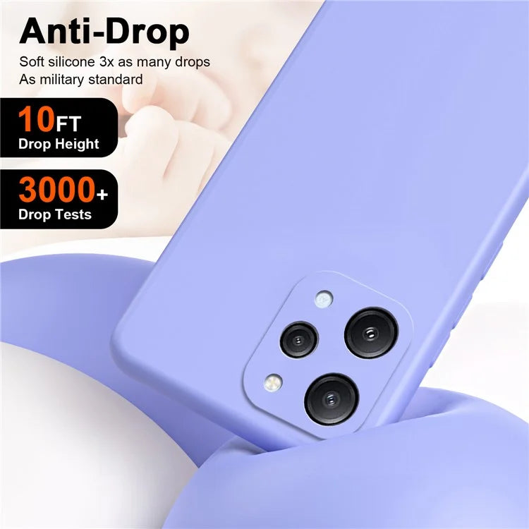 For Xiaomi Redmi 12 4G Cover Fiber Lining Anti-collision 2.2mm TPU Phone Case