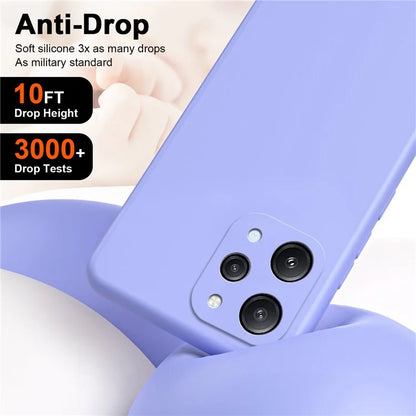 For Xiaomi Redmi 12 4G Cover Fiber Lining Anti-collision 2.2mm TPU Phone Case