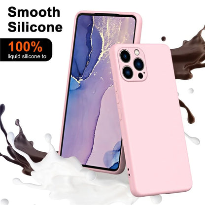 For iPhone 15 Pro Cover Fiber Lining 2.2mm Thickness TPU Phone Case