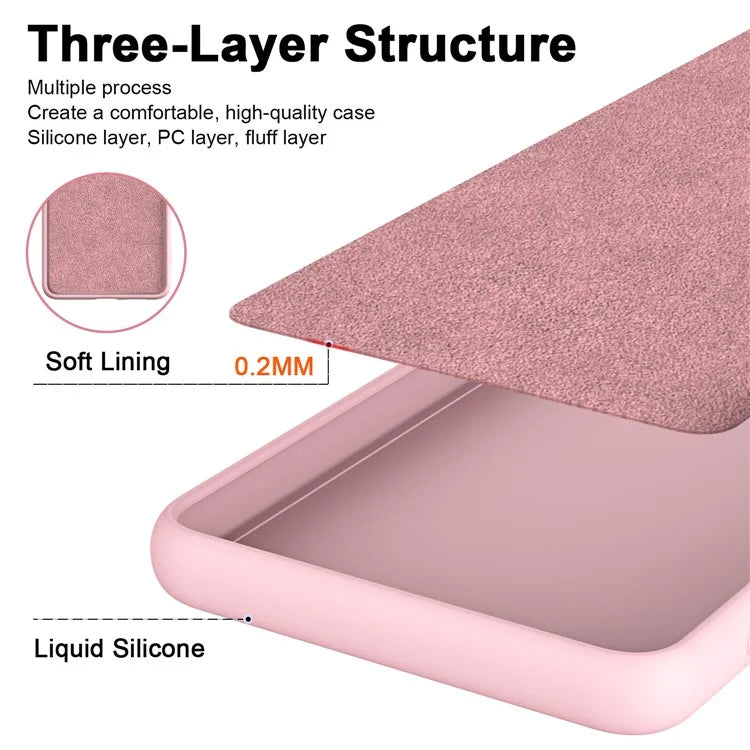 For iPhone 15 Pro Max Cover Fiber Lining 2.2mm TPU Phone Protective Case