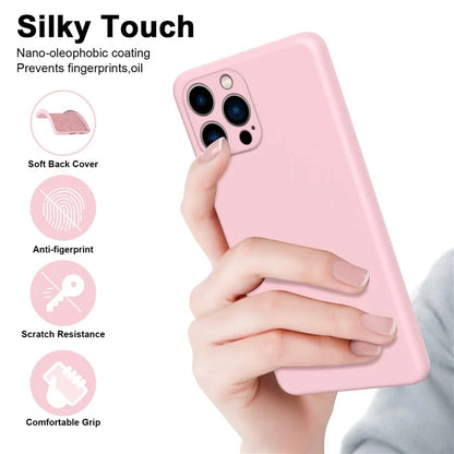 For iPhone 15 Pro Max Cover Fiber Lining 2.2mm TPU Phone Protective Case