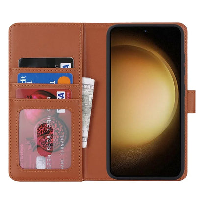 For Samsung Galaxy S23 Case Compatible with MagSafe Detachable PU Leather Flip Phone Cover