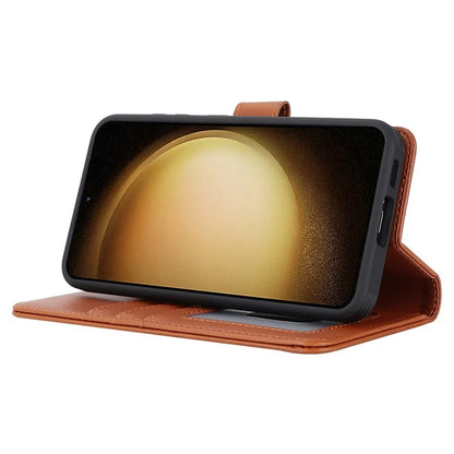 For Samsung Galaxy S23 Case Compatible with MagSafe Detachable PU Leather Flip Phone Cover