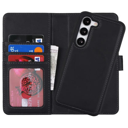 For Samsung Galaxy S23 Case Compatible with MagSafe Detachable PU Leather Flip Phone Cover