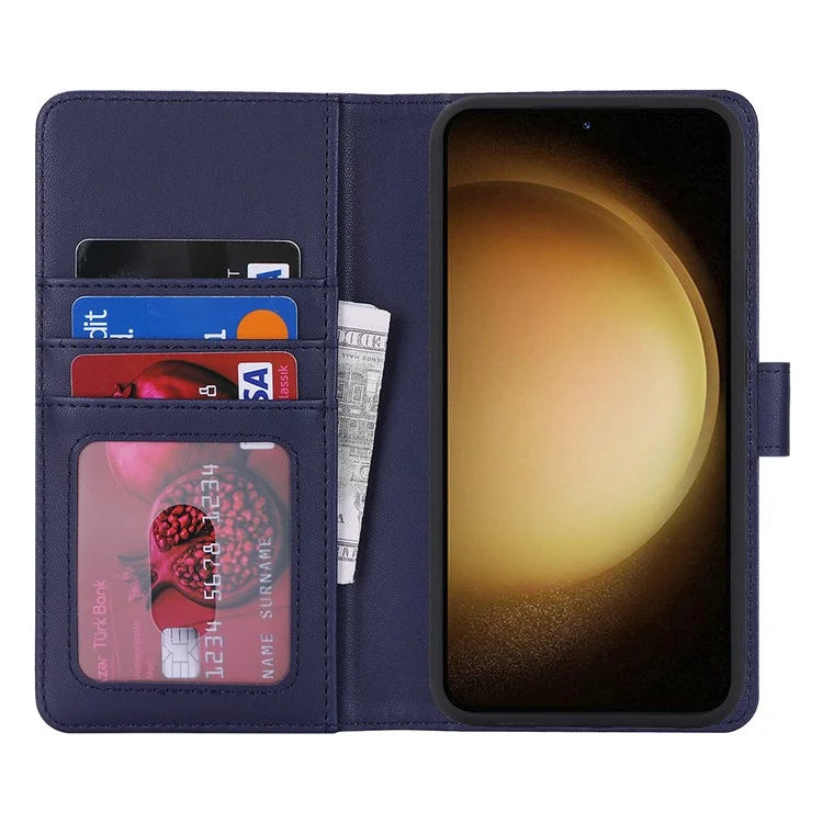 For Samsung Galaxy S23 Case Compatible with MagSafe Detachable PU Leather Flip Phone Cover